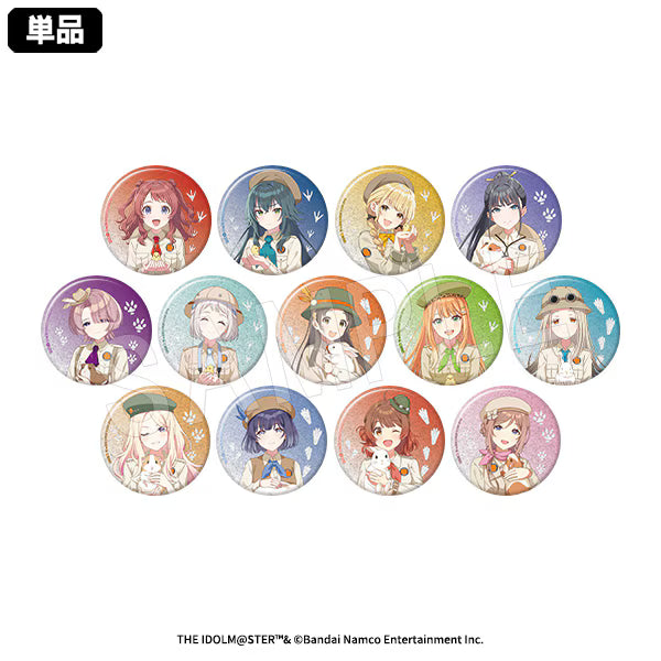 学園アイドルマスター × 東武動物公園 学園アイドルマスター トレーディンググリッター缶バッジ サファリver.(pcs)