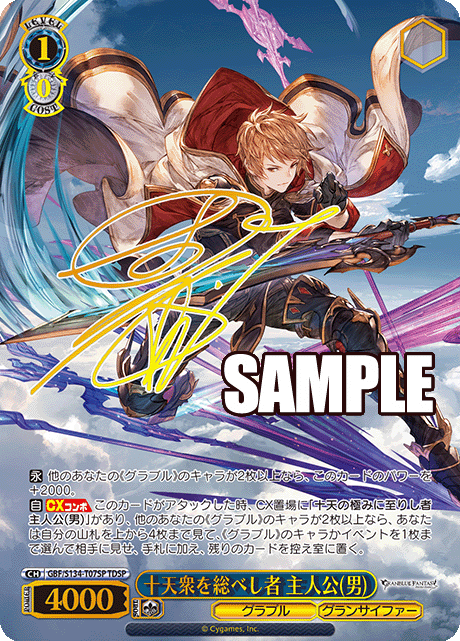 TDSP 十天衆を総べし者 主人公(男)(サイン入り) GBF/S134-T07SP