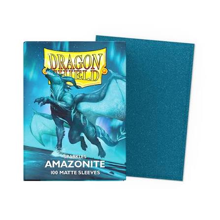 Dragon Shield - 100 Deck Protector Sleeves - Standard Size - Matte - Amazonite - AT-11062