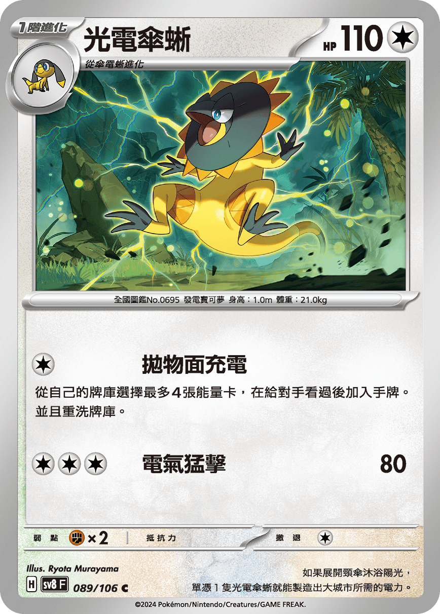 sv8F 089/106 光電傘蜥