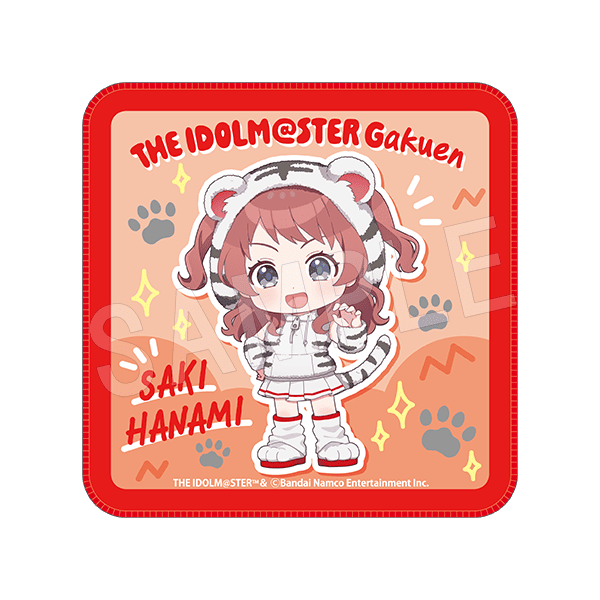 学園アイドルマスター × 東武動物公園 ミニタオル ホワイトタイガーver.