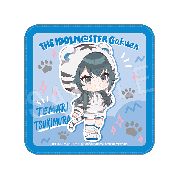 学園アイドルマスター × 東武動物公園 ミニタオル ホワイトタイガーver.