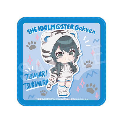 学園アイドルマスター × 東武動物公園 ミニタオル ホワイトタイガーver.