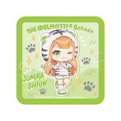 学園アイドルマスター × 東武動物公園 ミニタオル ホワイトタイガーver.