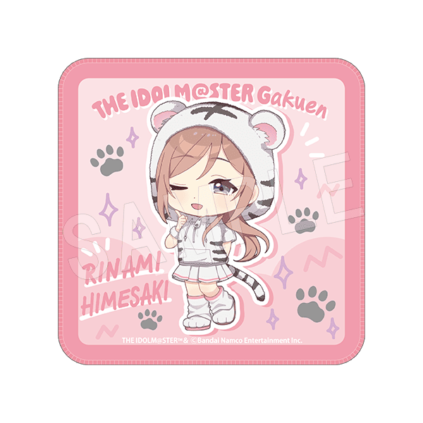 学園アイドルマスター × 東武動物公園 ミニタオル ホワイトタイガーver.