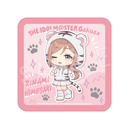 学園アイドルマスター × 東武動物公園 ミニタオル ホワイトタイガーver.
