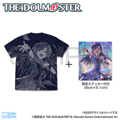 【Just be myself!!】如月千早 オールプリントTシャツ（限定ステッカー付）／(M/L/XL)サイズ