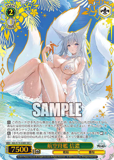 AZL/S119-038EX SEC+ 航空母艦 信濃(箔押し入り)