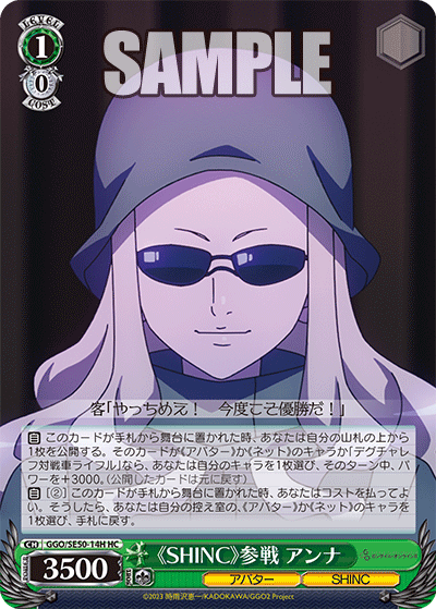 GGO/SE50-14H HC 《SHINC》参戦 アンナ