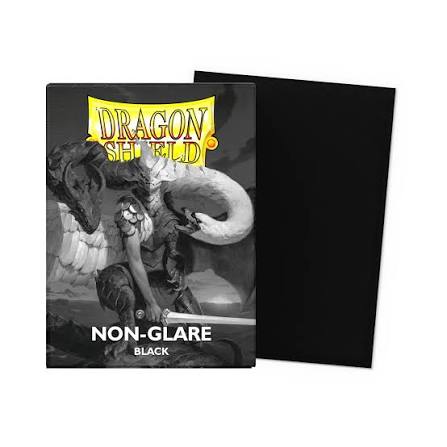 Dragon Shield 100 - Standard Deck Protector Sleeves - Non Glare Matte Black V2 - AT-11822
