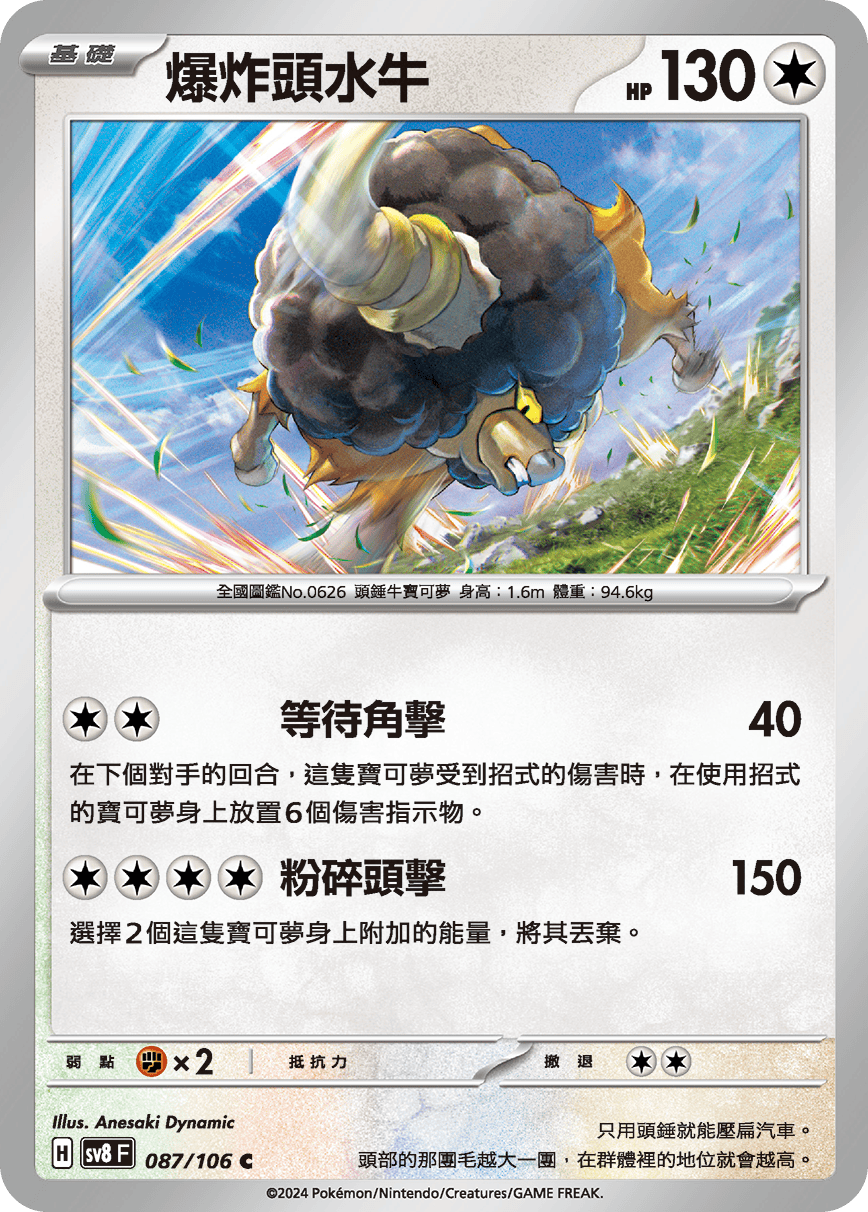 sv8F 087/106 爆炸頭水牛
